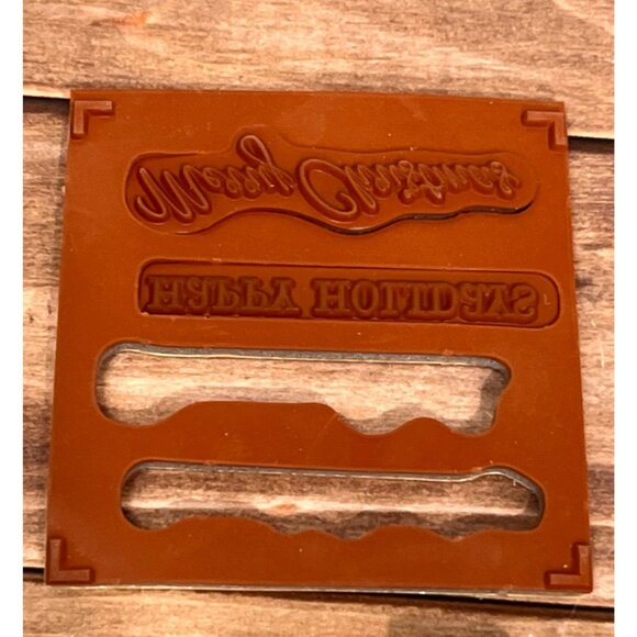 116921 Stampin Up! Four The Holidays Wood Rubber Stamp Set of 4 peace on earth - Picture 3 of 4